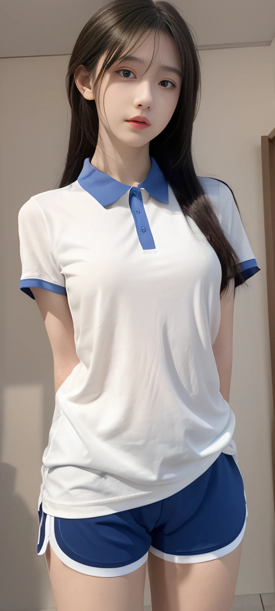 清凉夏装可爱清纯 AI绘画美女 手机壁纸